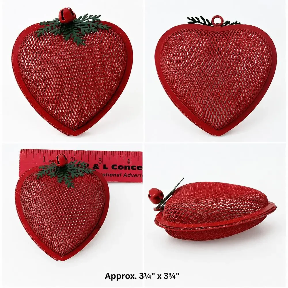 Red Heart Decor 🎄❤️ 🎁red